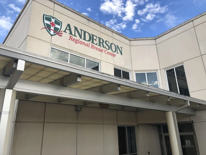Anderson Regional Breast Center building entrance.