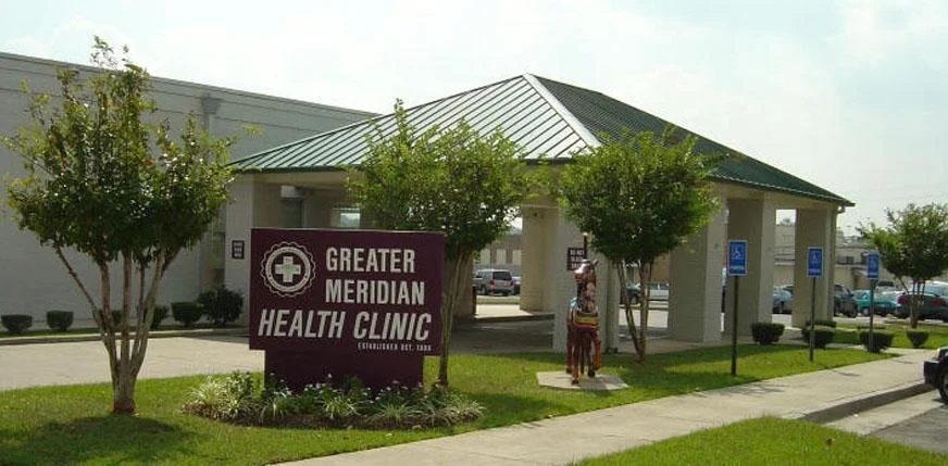 Exterior of Greater Meridian Health Clinic building.