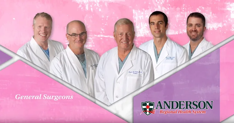 Team of general surgeons from Anderson Regional Health System.
