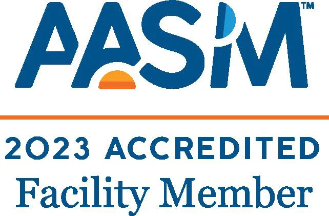 AASM 2023 Accredited Facility Member logo.