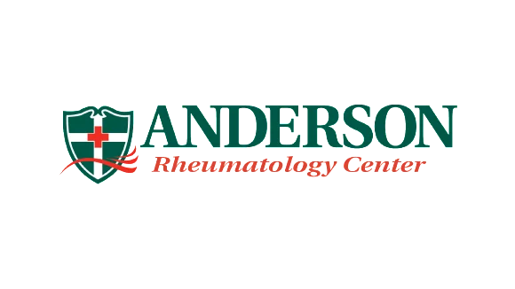 Logo of Anderson Rheumatology Center with shield icon.