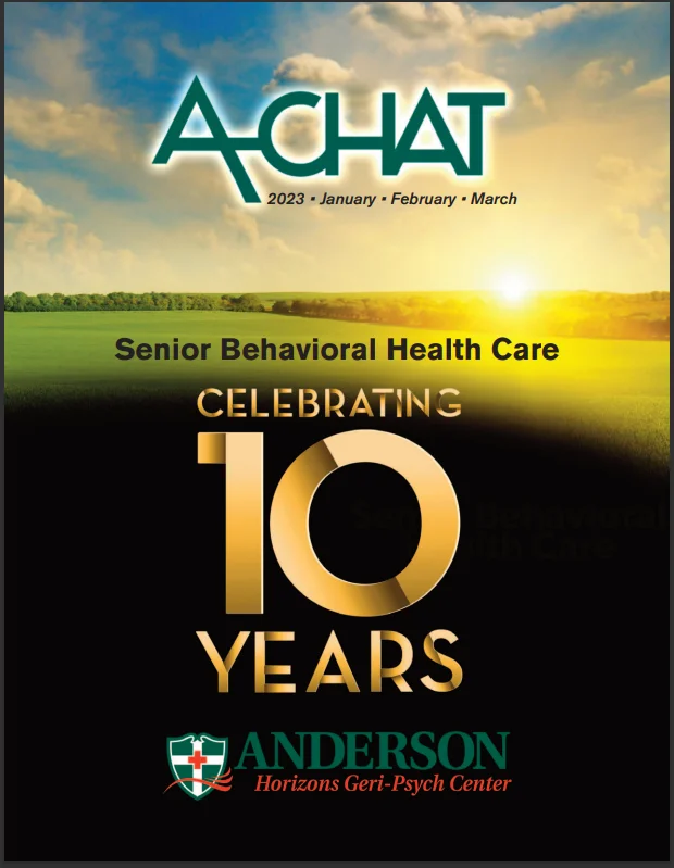 ACHAT magazine cover celebrating 10 years.